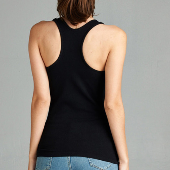 NWT- Ribbed Seamless Racerback Tank - Picture 2 of 2